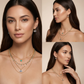 Multi layer ZirconEvil eye necklace