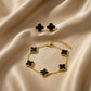 Four Leaf Clover 2pc Earrings and Braclets Combo