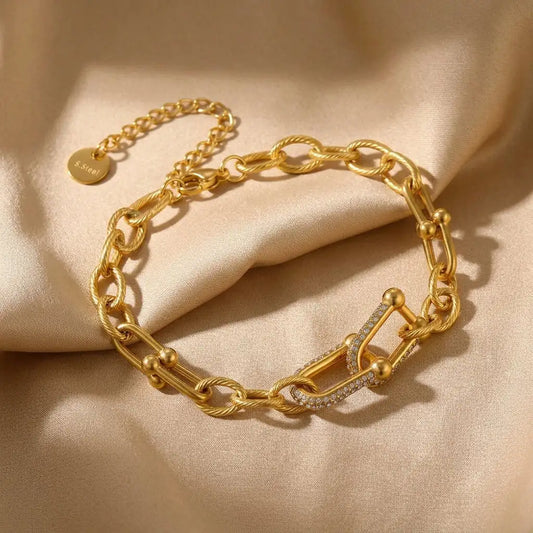 U Link Golden Chain bracelet