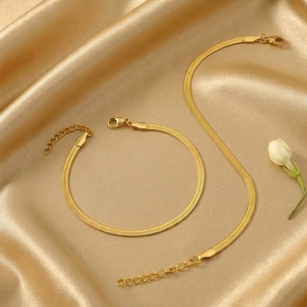 Silk snake chain bracelet