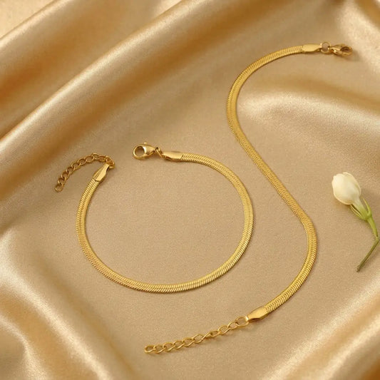 Silk snake chain bracelet