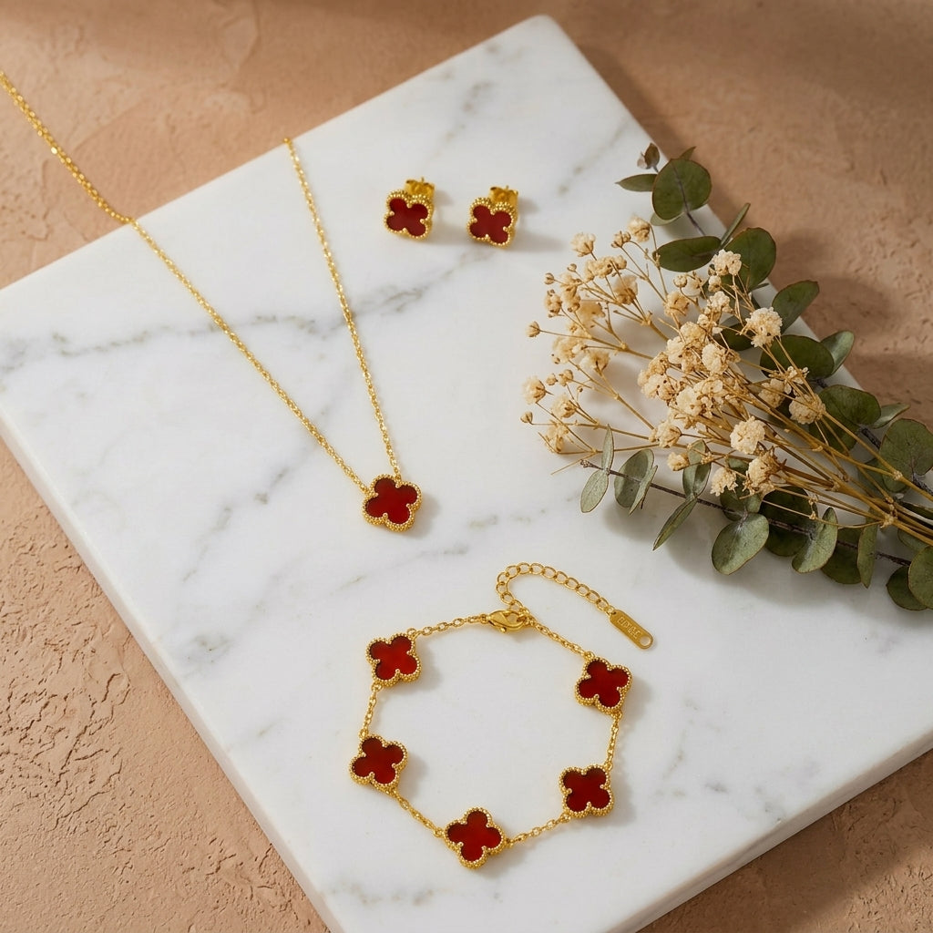FOUR LEAF CLOVER 3PC COMBO SET