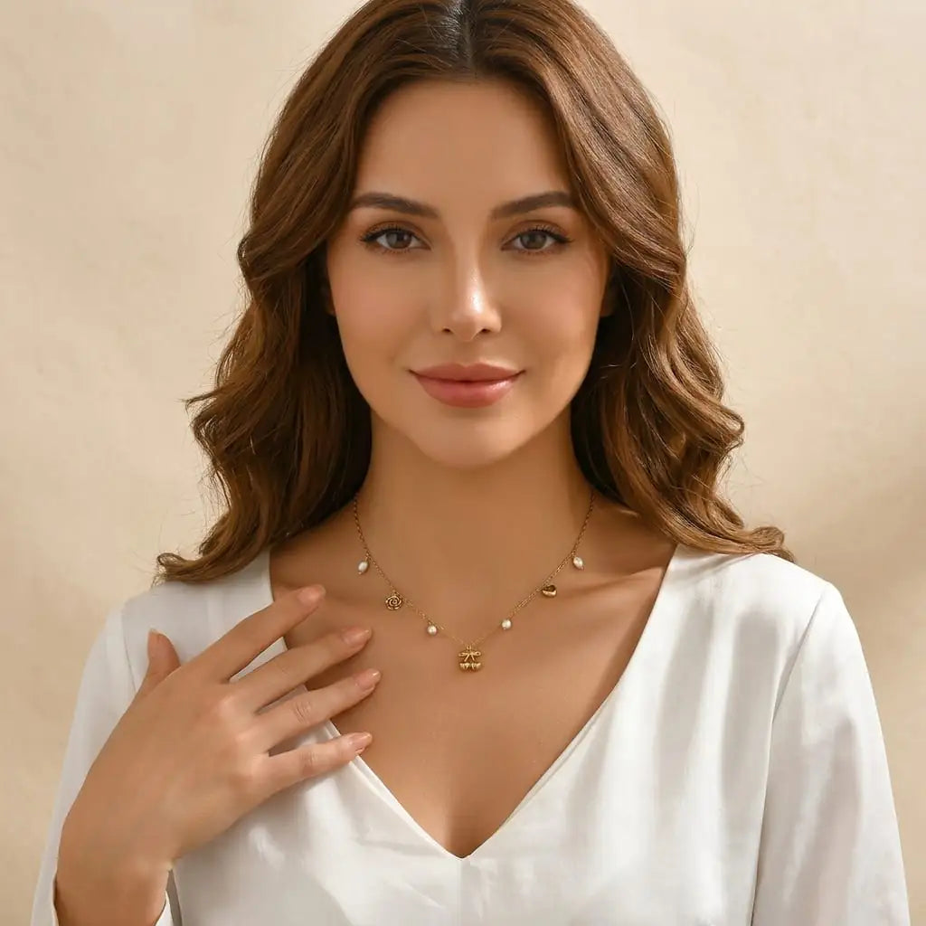 Cherry charm necklace