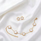 Five leaf Clover 2pc Earrings & Braclet Combo