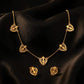 Khanda charms necklace with earrings