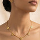 Khanda charms necklace with earrings